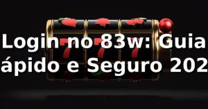 Login no 83w: Guia Rápido e Seguro 2026 🔐